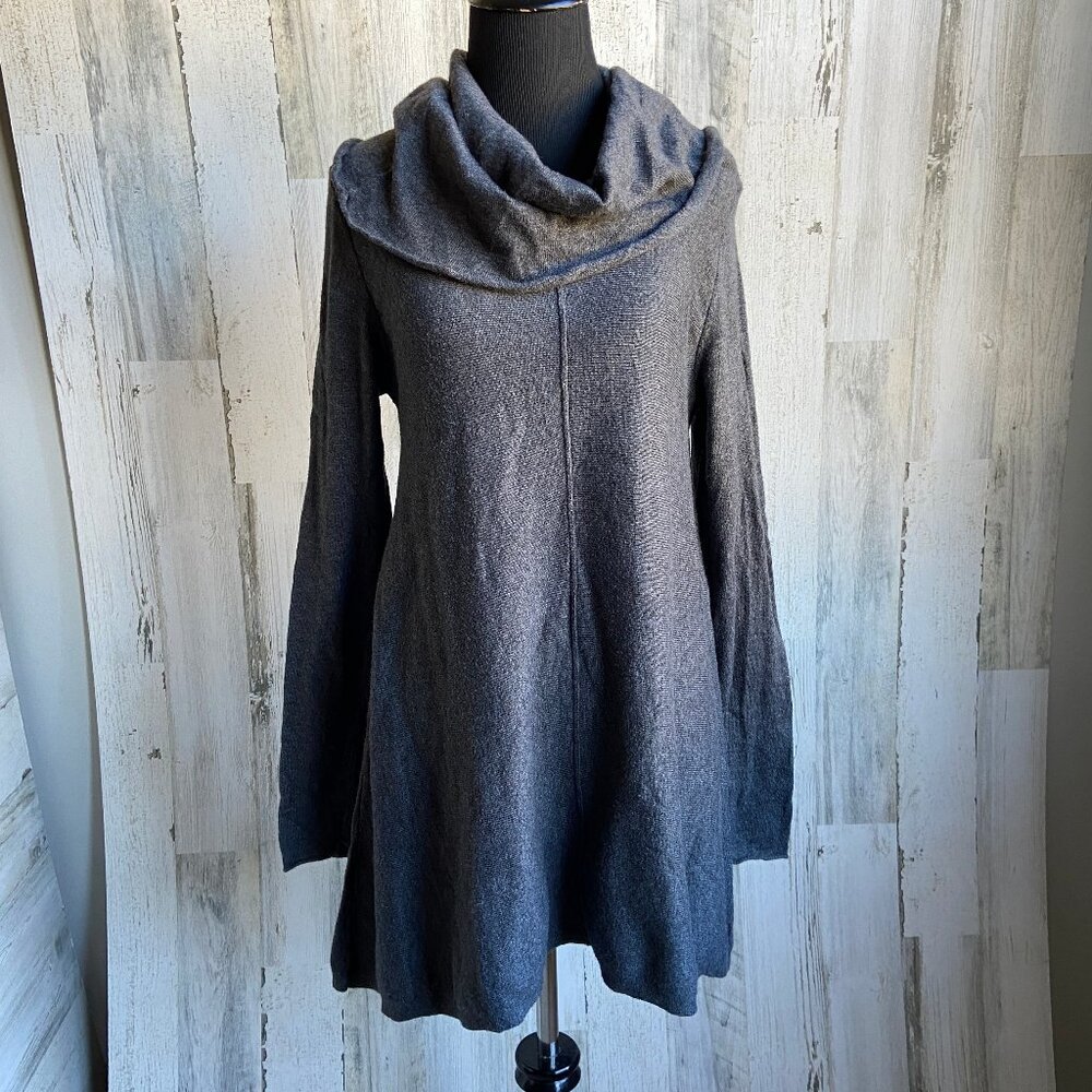 Motherhood Maternity Size Large Lightweight Sweater Grey Cowl Neck - Picture 1 of 4